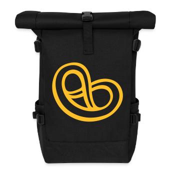 Bretzel aiment Muc Munich - Sac à dos roll top - noir - Devant