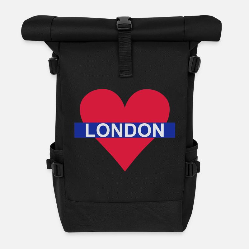 Love London - Underground - Sac à dos roll top - noir