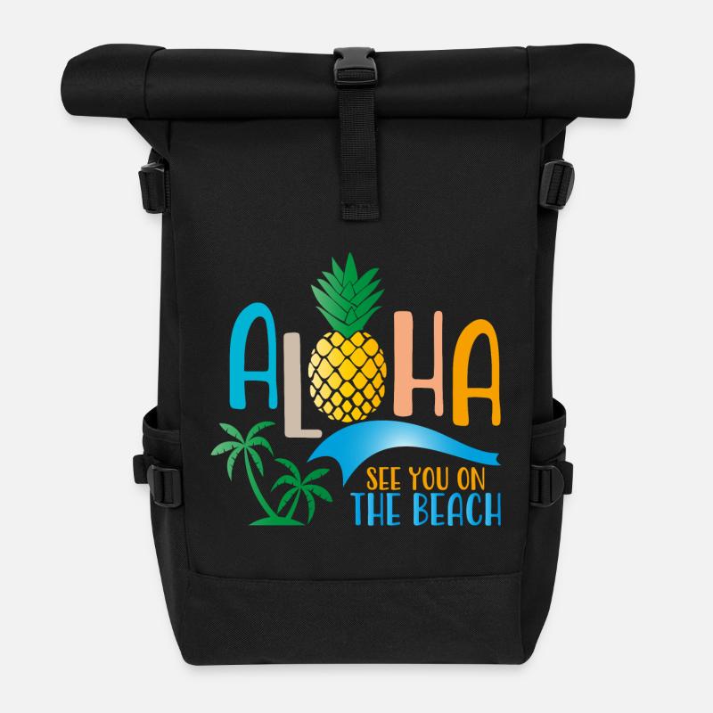 Beach - Rolltop Rucksack - Schwarz