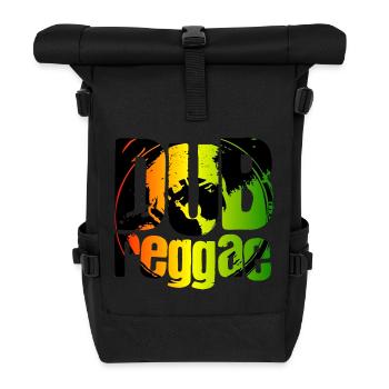 Dub Reggae - Rolltop Rucksack - Schwarz - Vorne