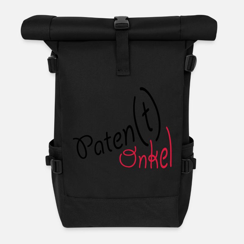Patenonkel - Rolltop Rucksack - Schwarz