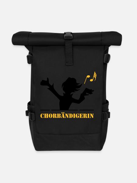 Chorbändigerin - Rolltop Rucksack - Schwarz