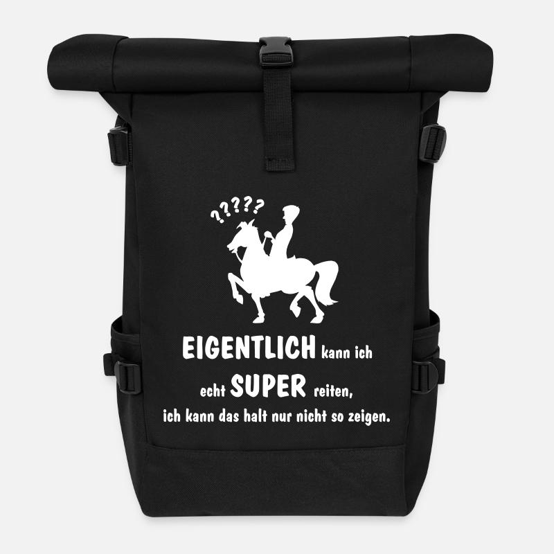 reiten - Sac à dos roll top - noir