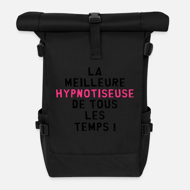 Hypnose / Hypnotiseur / Hypnotiseuse / Médecine - Sac à dos roll top - noir