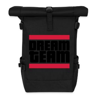 dream team - Rolltop Rucksack - Schwarz - Vorne