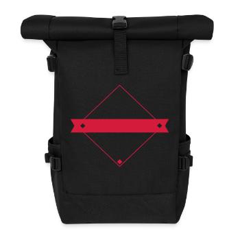 A Personnaliser / Custom / Customiser / Customize - Sac à dos roll top - noir - Devant