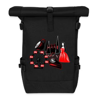 wien - Rolltop Rucksack - Schwarz - Vorne