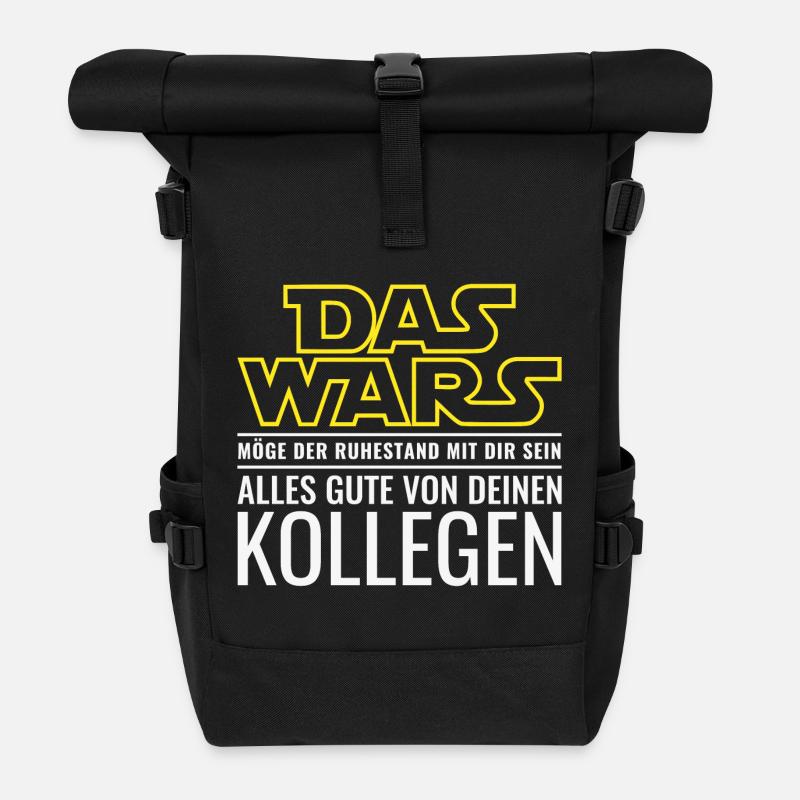 Das Wars Rentner Abschied Kollege Ruhestand Rente - Rolltop Rucksack - Schwarz