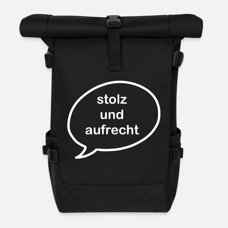 iYpsilon stolz und aufrecht - Rolltop Rucksack - Schwarz