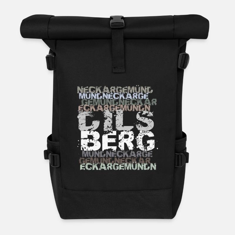 Neckargemünd - Dilsberg - Rolltop Rucksack - Schwarz