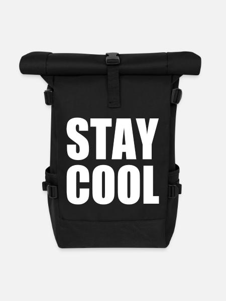 Stay cool - Rolltop Rucksack - Schwarz