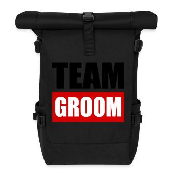 Team groom - Roll Top Backpack - black - Front