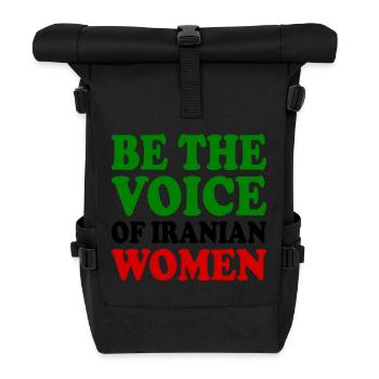 Be the voice of iranian women - Roll Top Backpack - black - Front