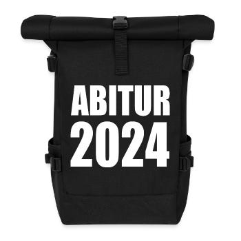Abitur 2024 - Rolltop Rucksack - Schwarz - Vorne
