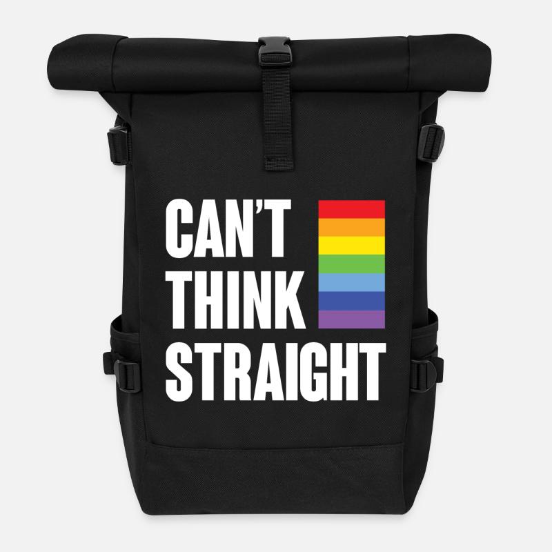 LGBTQ-Pride-Monat - Ich kann nicht klar denken - Rolltop Rucksack - Schwarz