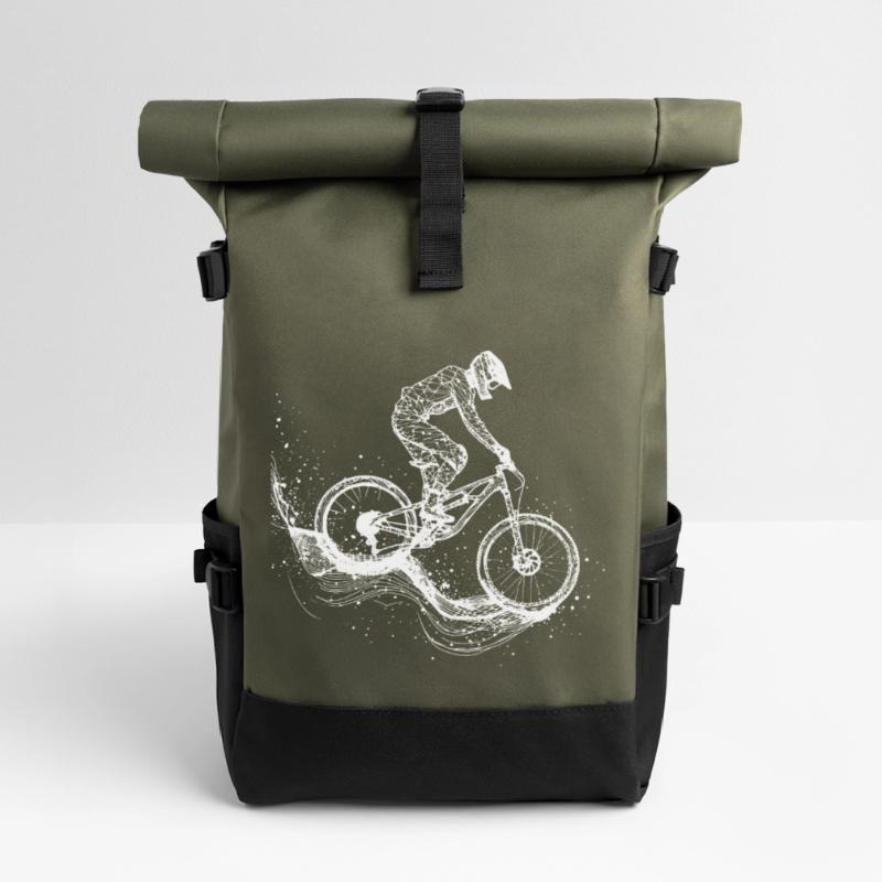Dessin VTT Sac à dos roll top