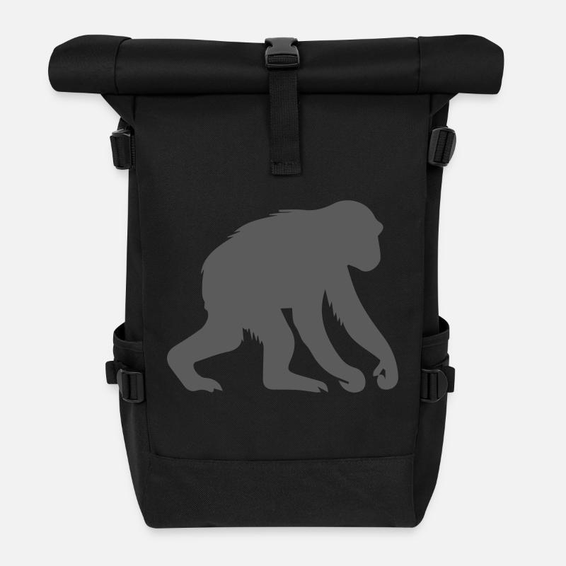 affe - Rolltop Rucksack - Schwarz