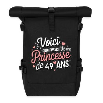 49 Year Old Princess - Roll Top Backpack - black - Front