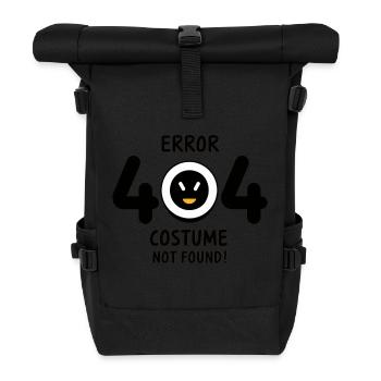 Error 404 Costume not found - Rolltop Rucksack - Schwarz - Vorne