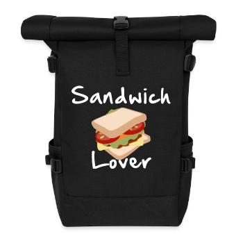 Sandwich lover Toast Bacon - Rolltop Rucksack - Schwarz - Vorne