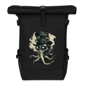 Steampunk Kraken - Rolltop Rucksack - Schwarz - Vorne