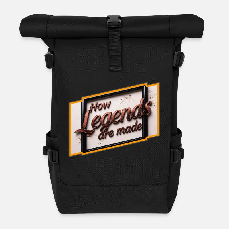 Wie Legenden geboren werden - Rolltop Rucksack - Schwarz