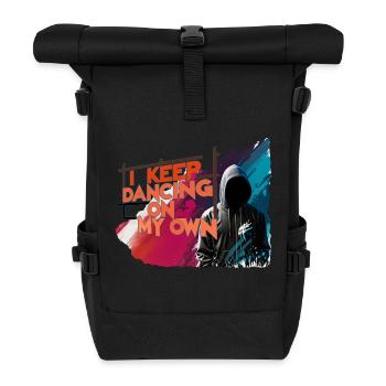 ich tanze weiter alleine - Rolltop Rucksack - Schwarz - Vorne