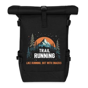 Ultra Running - Roll Top Backpack - black - Front
