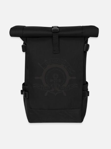forty - Roll Top Backpack - black