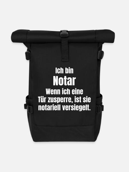 Notar - Rolltop Rucksack - Schwarz