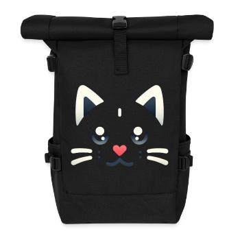 Kawaii Kittens, Pets - Roll Top Backpack - black - Front