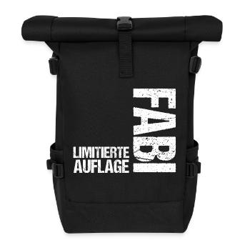 Fabian - Roll Top Backpack - black - Front