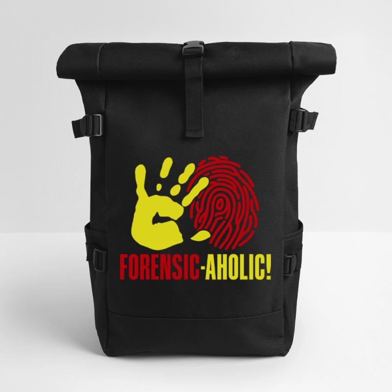 Forensic Science Major Forensic-Aholic Forensics Roll Top Backpack