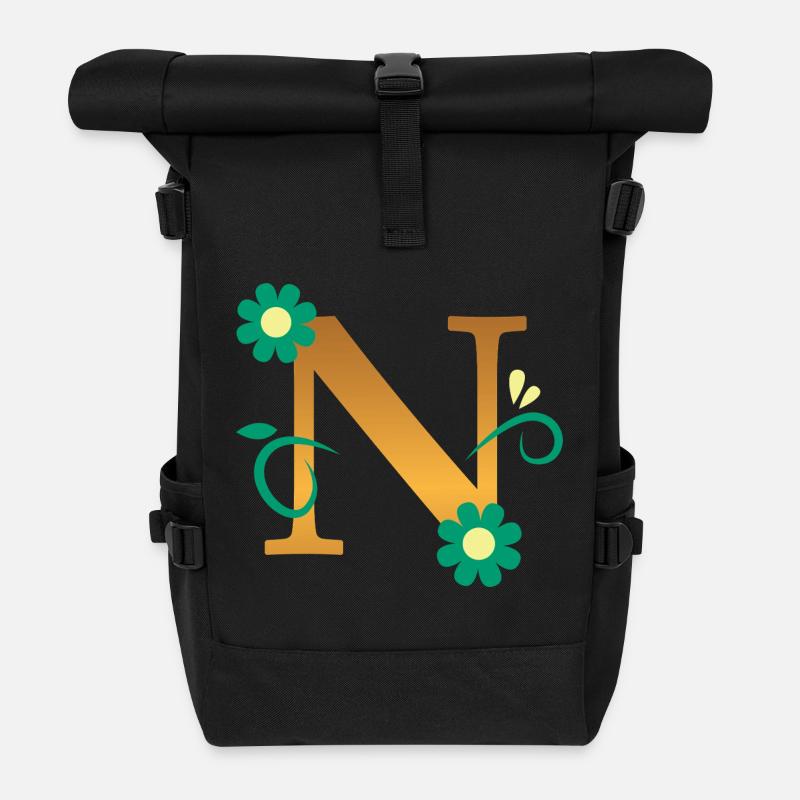 N - Roll Top Backpack - black