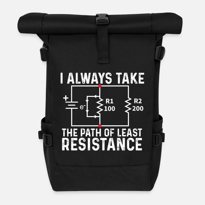 Prendre le chemin de la moindre résistance Ohm Joke - Sac à dos roll top - noir
