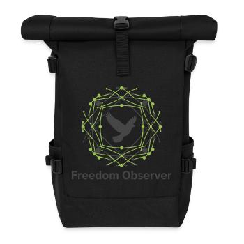 Freedom Observer - Roll Top Backpack - black - Front