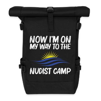 Amant naturiste de la liberté Camp nudiste Amant du nudisme - Sac à dos roll top - noir - Devant