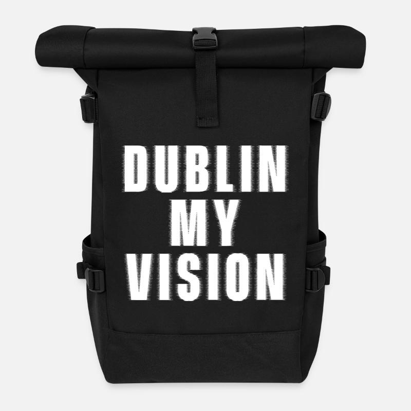 Dublin Meine Vision St. Patrick's St. Paddys - Rolltop Rucksack - Schwarz