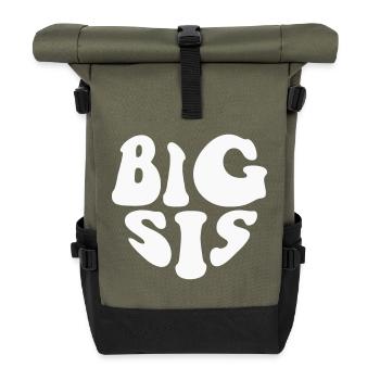 Logo du grand cœur de la SISter - Couleur personnalisable - Sac à dos roll top - olive/noir - Devant