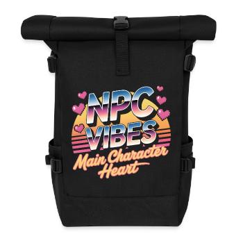 Ambiances de PNJ | Personnage principal : Jeu d’énergie - Sac à dos roll top - noir - Devant