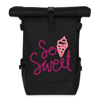 So Sweet Cute Summer Dessert Design - Rolltop Rucksack - Schwarz - Vorne