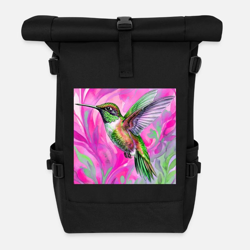 Kolibri - Rolltop Rucksack - Schwarz