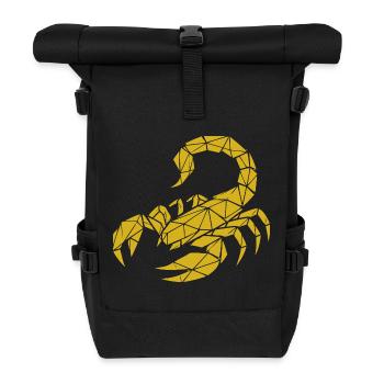 Scorpio – Power & Mystery - Roll Top Backpack - black - Front