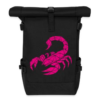 Scorpio – Power & Mystery - Roll Top Backpack - black - Front