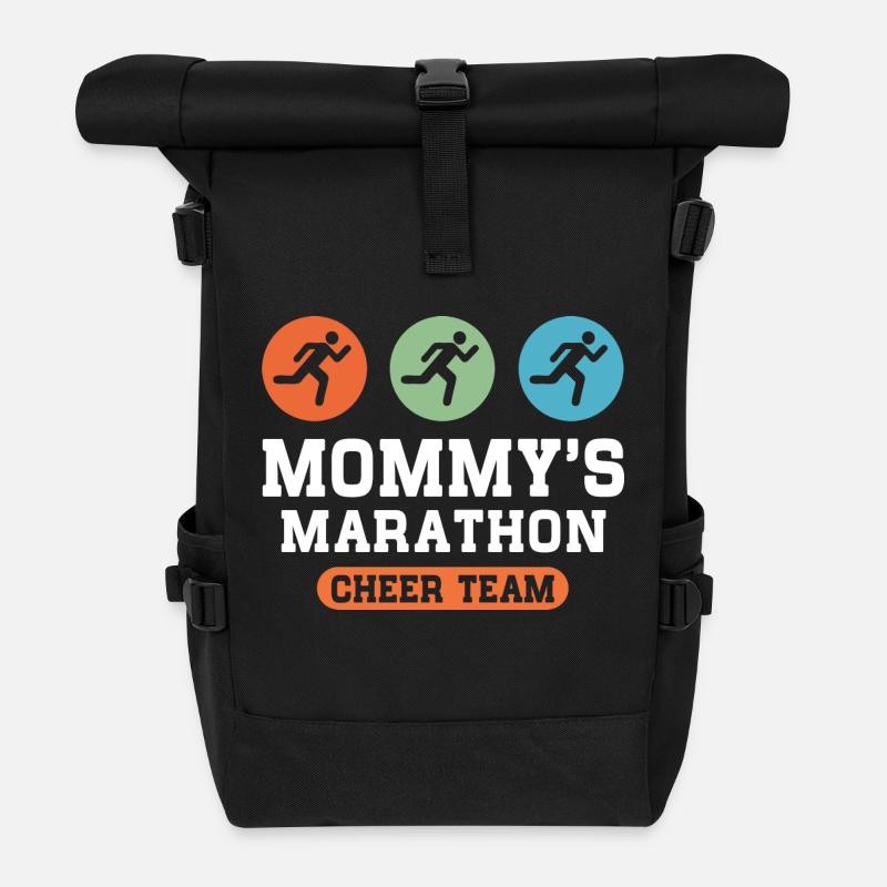 Marathon Cheer Team - Rolltop Rucksack - Schwarz
