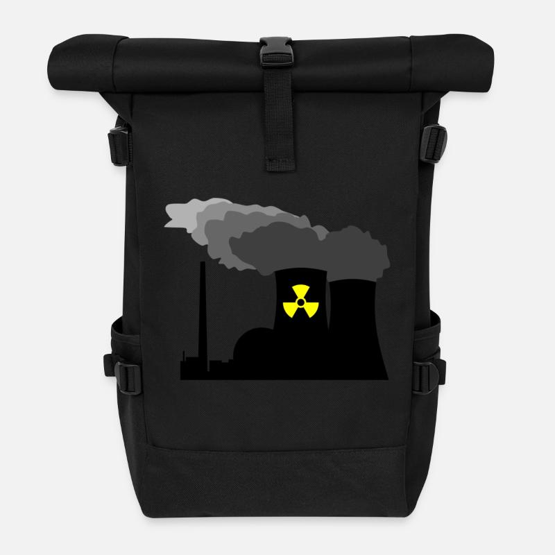 Nuclear Power - Roll Top Backpack - black