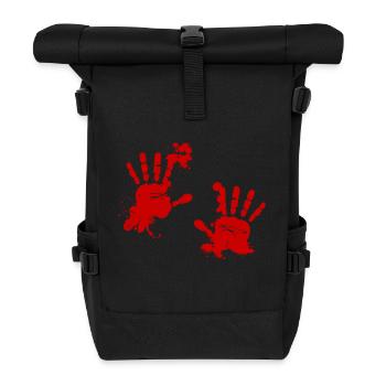 Bloody hands - Roll Top Backpack - black - Front