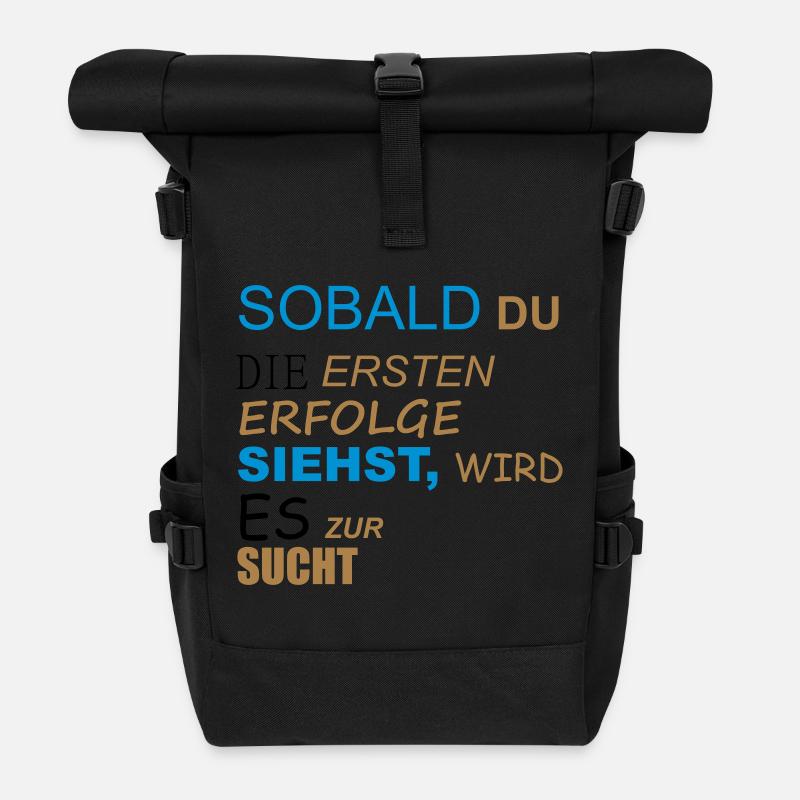 Motivation - Rolltop Rucksack - Schwarz
