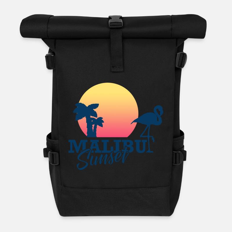 Malibu Sunset - Sac à dos roll top - noir