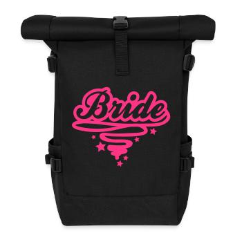 bride_design_1rr1 - Roll Top Backpack - black - Front